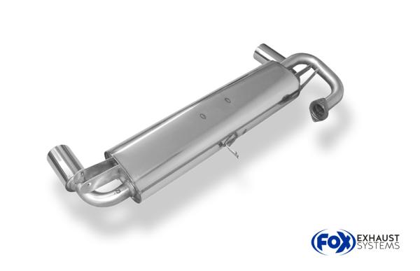 Endschalldämpfer quer Ausgang rechts/links - 1x90 Typ 13 rechts/links passend für: Toyota MR2 W2
